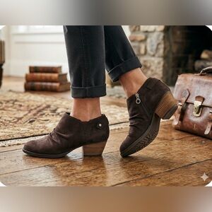 Dr. Scholl's Dark Brown Ankle Booties